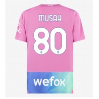 Fotbalové Dres AC Milan Yunus Musah #80 Alternativní 2023-24 Krátký Rukáv